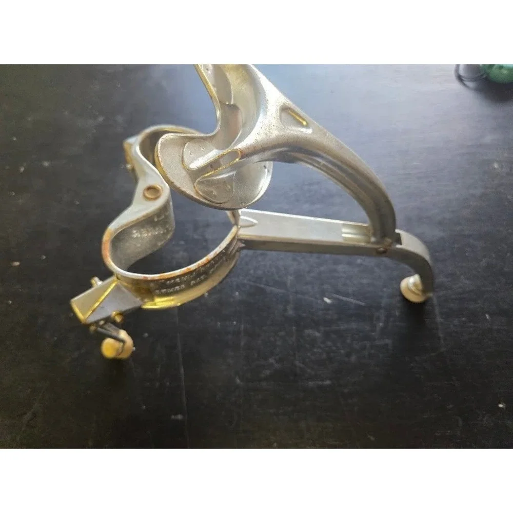 Vtg Mouli Product Tripod Stand Base for Food Grinder Mill Silver Metal France